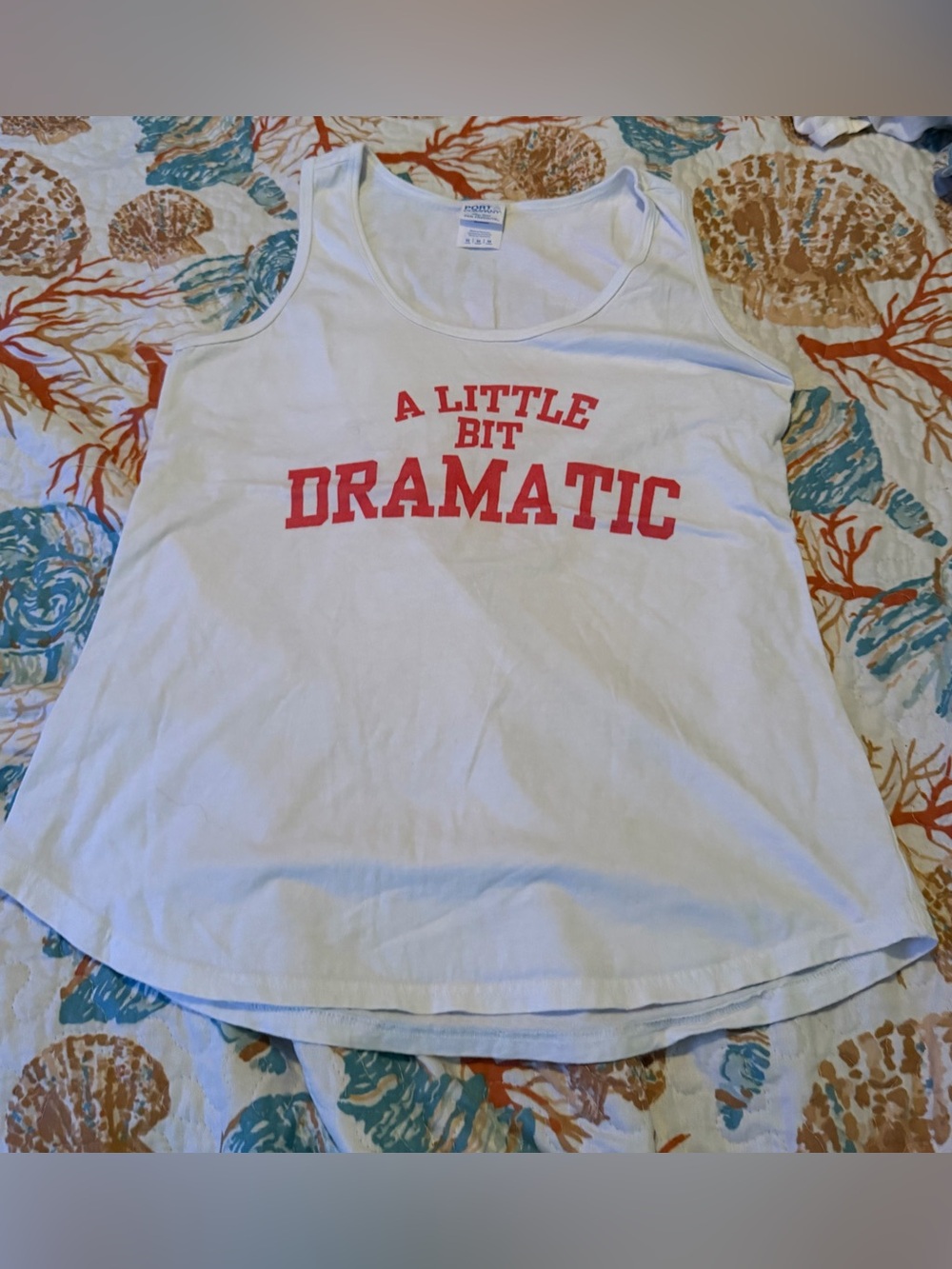 Port & Company “A Little Bit Dramatic" Graphic Tank Top